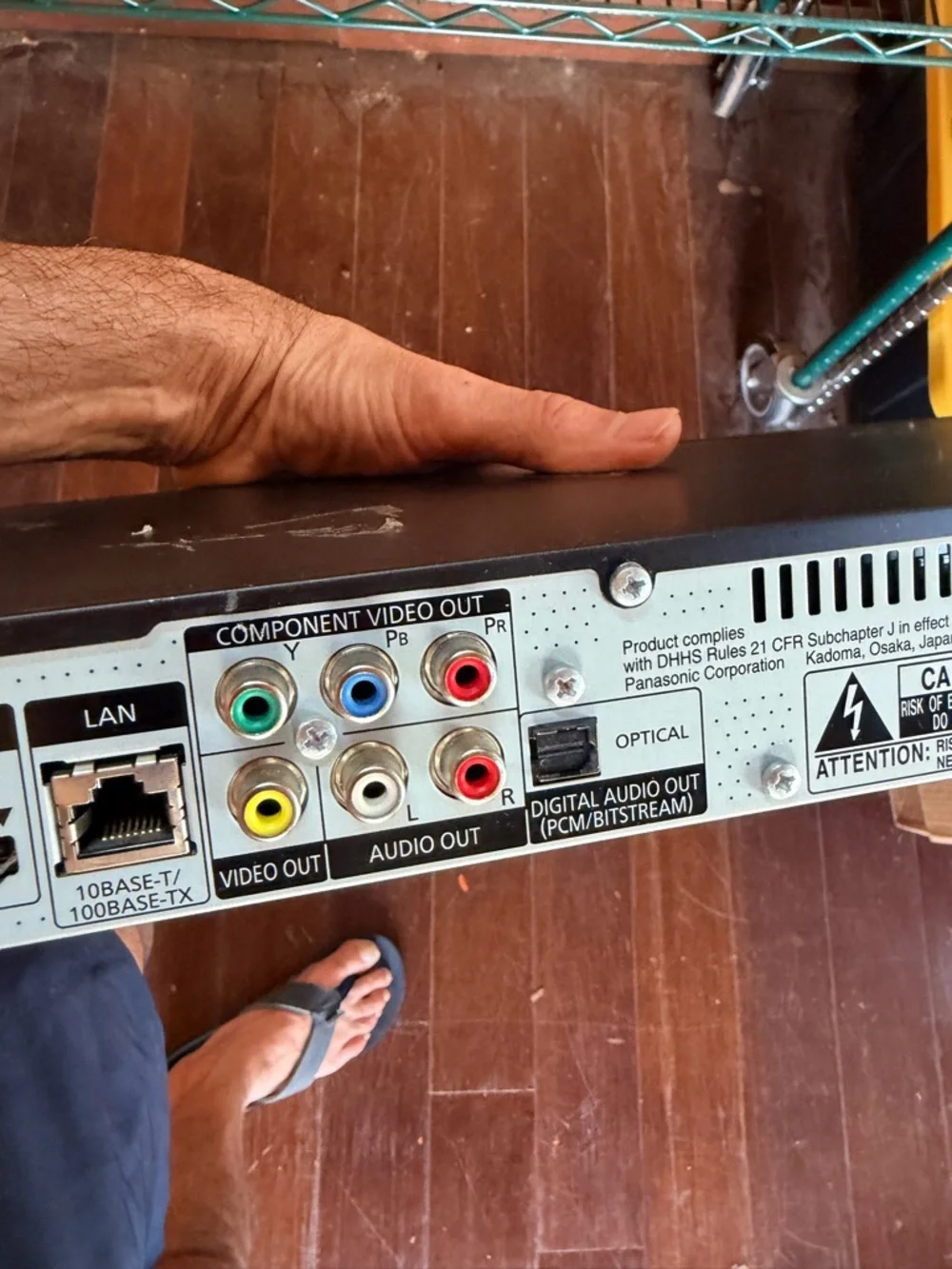 Panasonic DMP-BD65 Black Blu-ray Player Works  great no remote - Picture 2 of 2